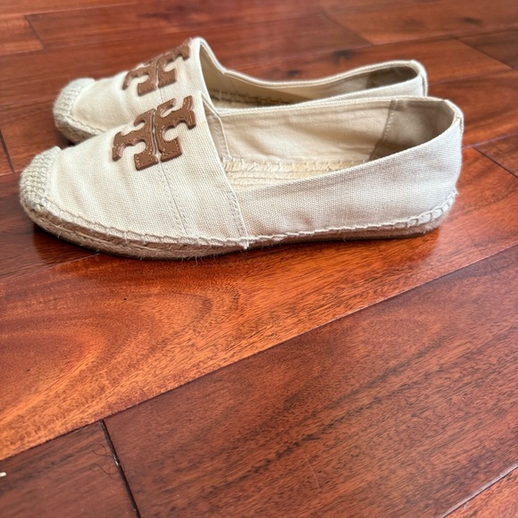 Tory Burch Cream and Brown Espadrilles size 5.5 - Picture 4 of 11